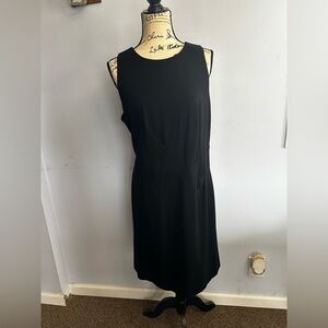 Ann Taylor midi dress pencil style stretch full zip classic sophisticated casual